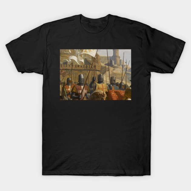 Battle of Ascalon by Charles-Philippe Larivière T-Shirt by blackroserelicsshop@gmail.com